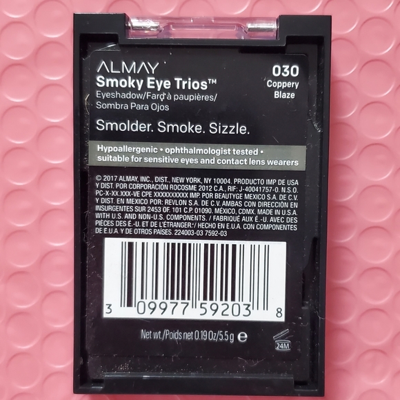 Almay Eyeshadow‎ Smokey Eye Trios 030 Coppery Blaze - Picture 3 of 3